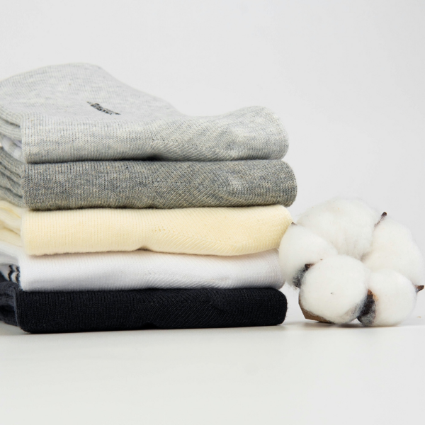Tất Vớ Nam Nữ Cổ Trung UPPER YOU Cotton Tự Nhiên Thiết Kế Sọc Gân Kẻ Sọc Êm Ái Dày Dặn Thoáng Khí Khử Mùi - BSF3004 - Hình ảnh 6