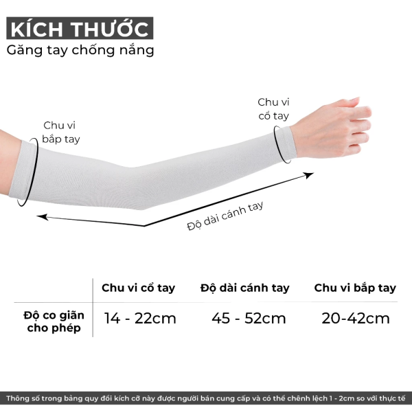 Găng Tay Chống Nắng Chống UV UPPER YOU Không Xỏ Ngón Thun Lạnh Co Giãn 4 Chiều - OTK02 - Hình ảnh 3