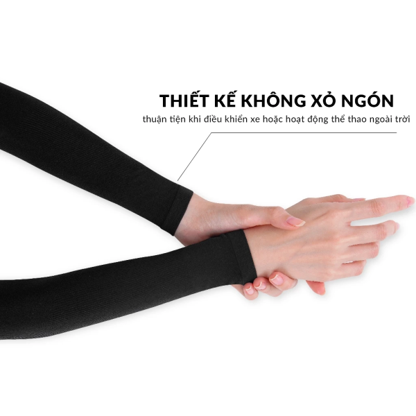 Găng Tay Chống Nắng Chống UV UPPER YOU Không Xỏ Ngón Thun Lạnh Co Giãn 4 Chiều - OTK02 - Hình ảnh 5