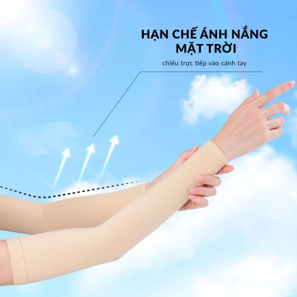 Găng Tay Chống Nắng Chống UV UPPER YOU Không Xỏ Ngón Thun Lạnh Co Giãn 4 Chiều - OTK02 - Hình ảnh 7