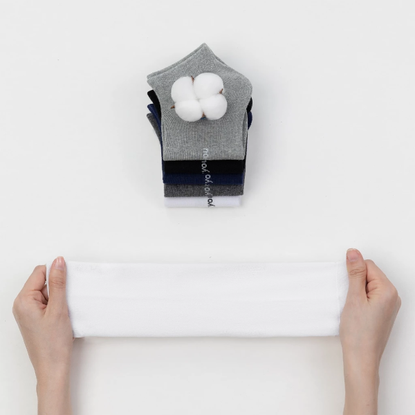 Tất Vớ Nữ Cổ Trung UPPER YOU Cotton Tự Nhiên Êm Ái Dày Dặn Thoáng Khí Khử Mùi - BSF3001 - Hình ảnh 8