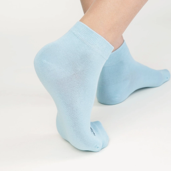 Tất Vớ Nữ Cổ Trung Cao Cấp UPPER YOU Cotton Úc Signature Không Đường May Mềm Mại Êm Ái Thoáng Khí Khử Mùi - SNF3001 - Hình ảnh 7