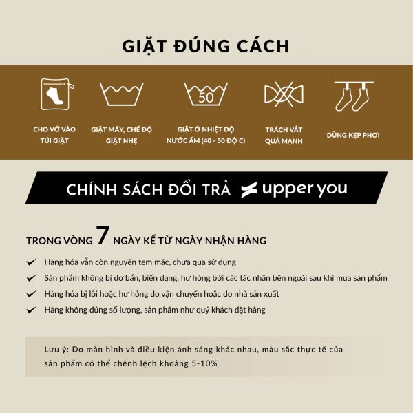 Tất Vớ Cổ Cao Nam Bamboo Cao Cấp Signature UPPER YOU Công Nghệ Không Đường May Mềm Mại Mát Gấp 4 Lần - SNM4005 - Hình ảnh 5